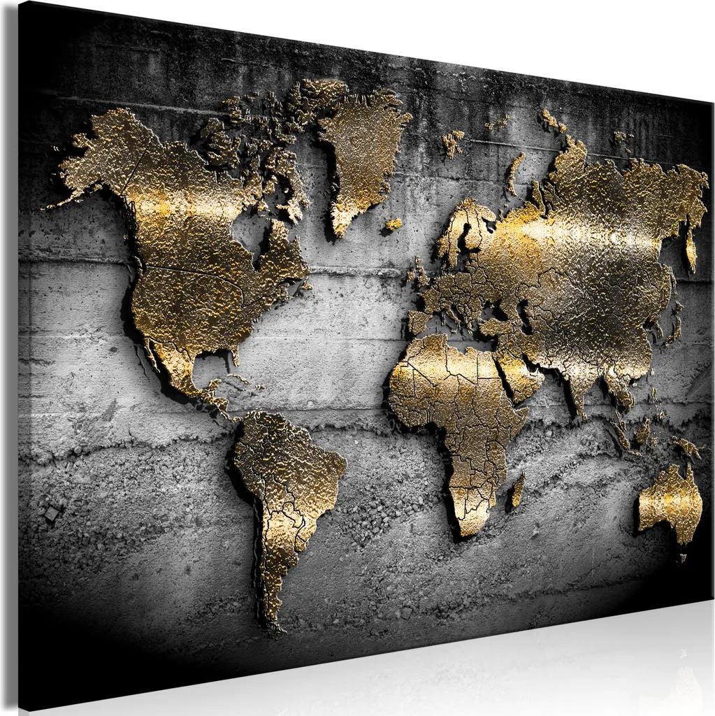 Decorazione Murale Vintage Gioielli del Mondo 60x40 - Quadro su Tela