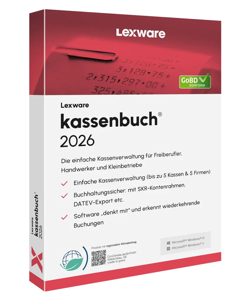 Gérer sa Comptabilité de Caisse 2026 avec Lexware ESD Version 25.00