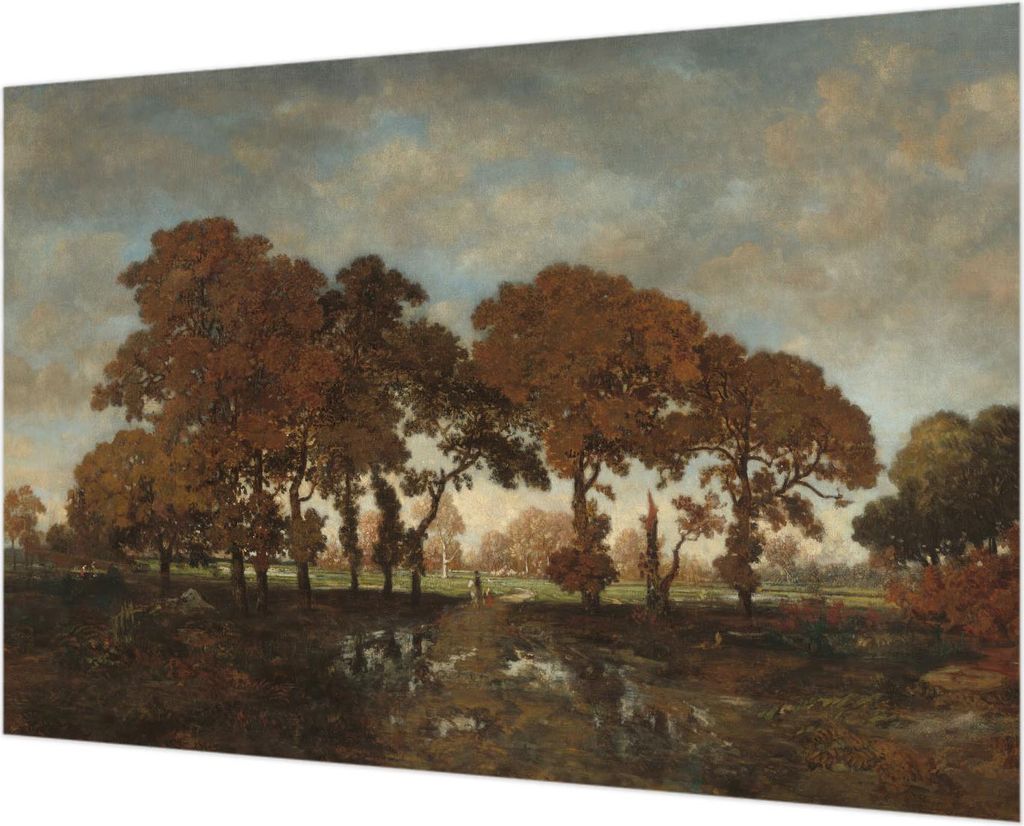 Wandtapete - Dekorative Tapete für Wohnzimmer - Tapetenfolie für Wanddekoration - 152x104 cm - Idyllische Landschaft