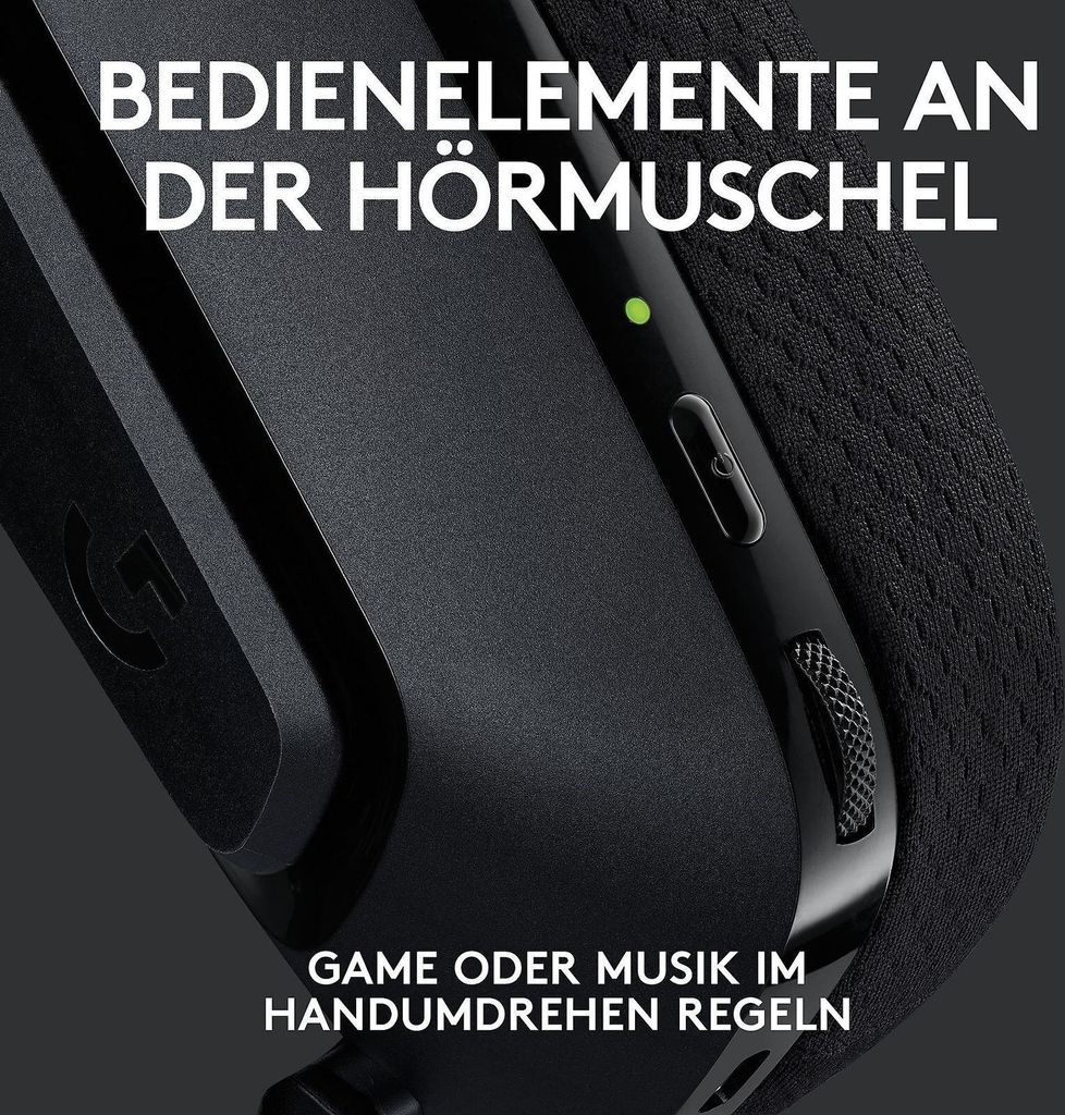 Logitech G G535 Kopfhörer Kabellos Kopfband Gaming Schwarz Produktbild 5