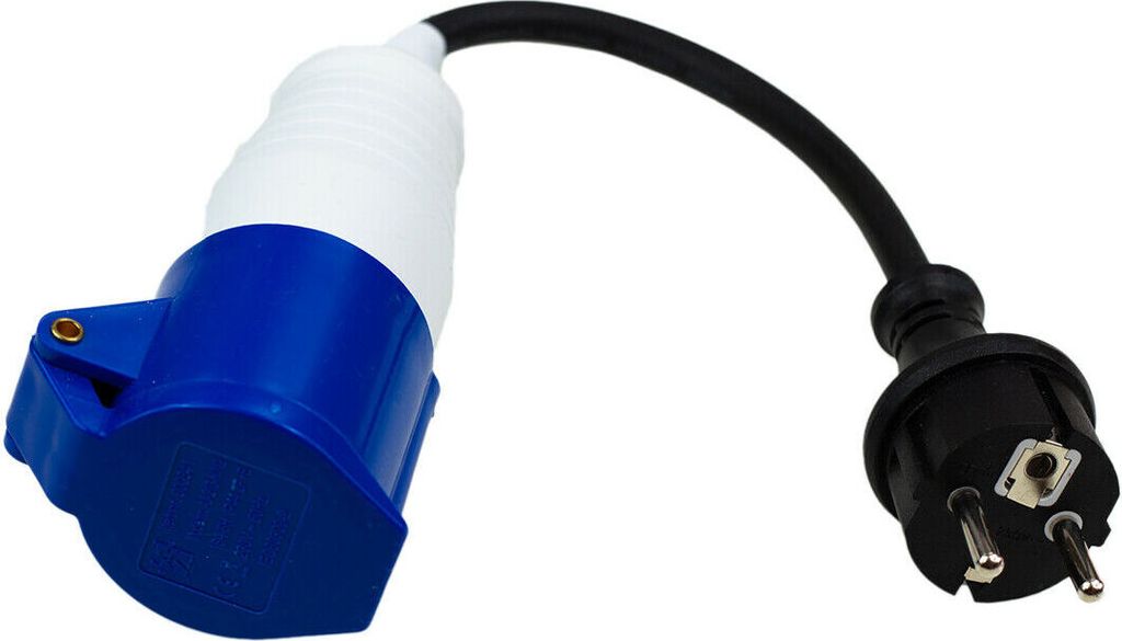 CEE Adapter Schuko-Stecker auf CEE-Steckdose 230 V/16 A