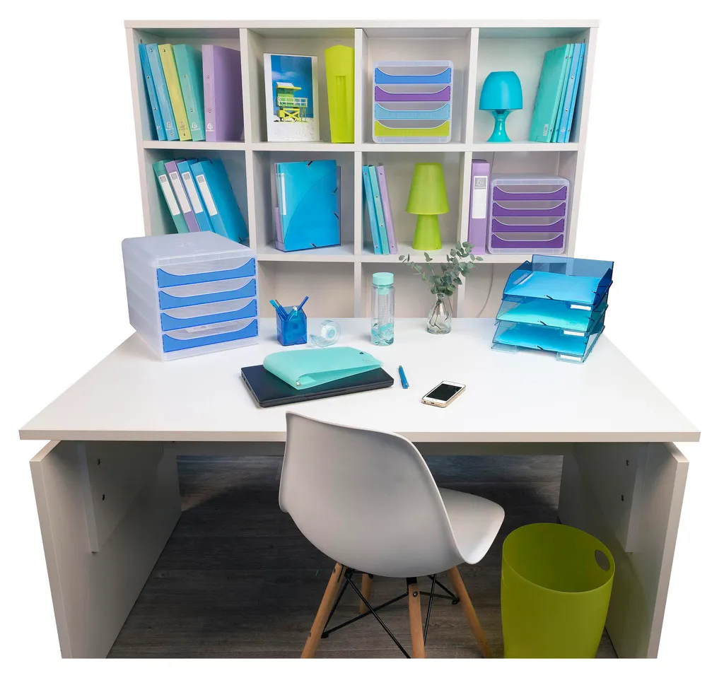 Organiseur de bureau A4 Linicolor bleu royal pour trier vos documents - 6u - 5