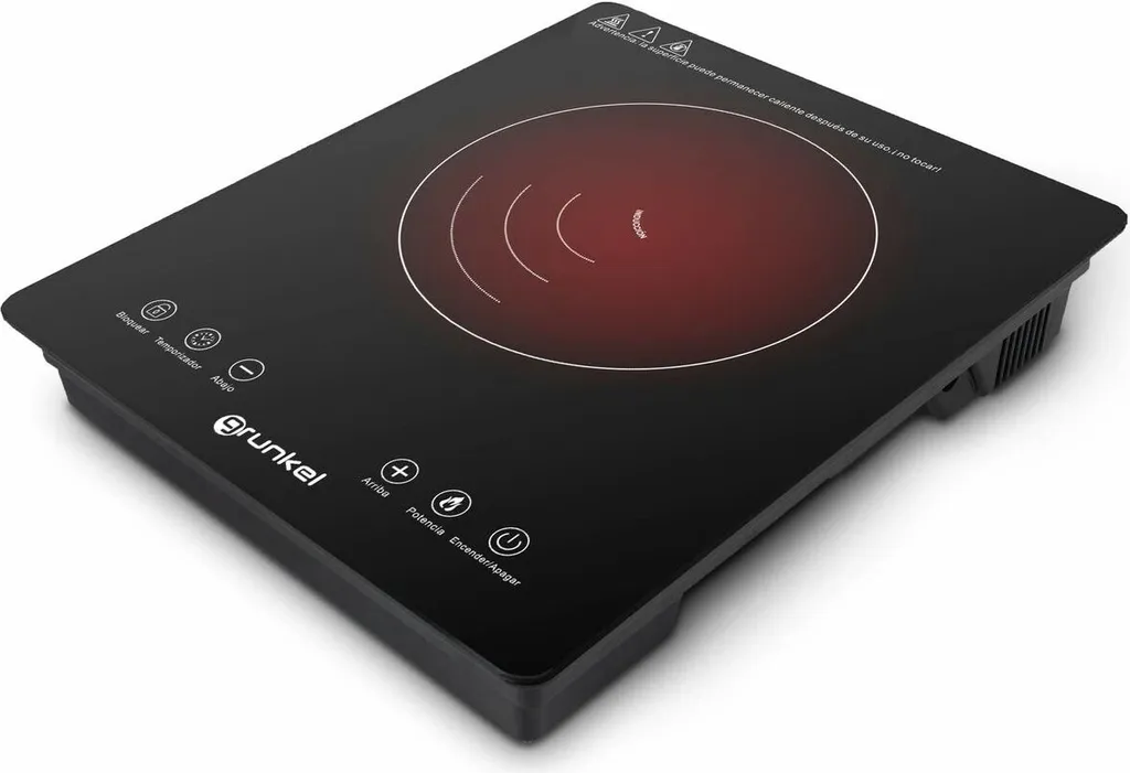 Réchaud induction portable Grunkel 2000W tactile pour cuisine moderne