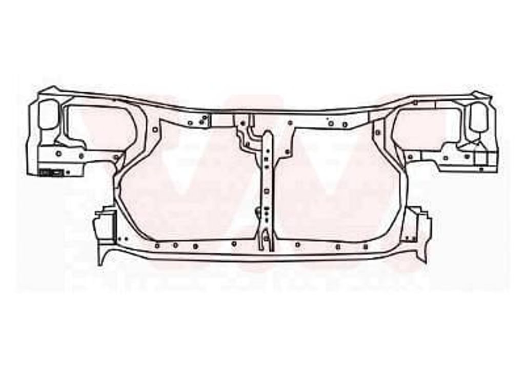VAN WEZEL 3319668 Schlossträger Frontmaske für NISSAN ALMERA II Hatchback (N16) Vorne Frontverkleidung