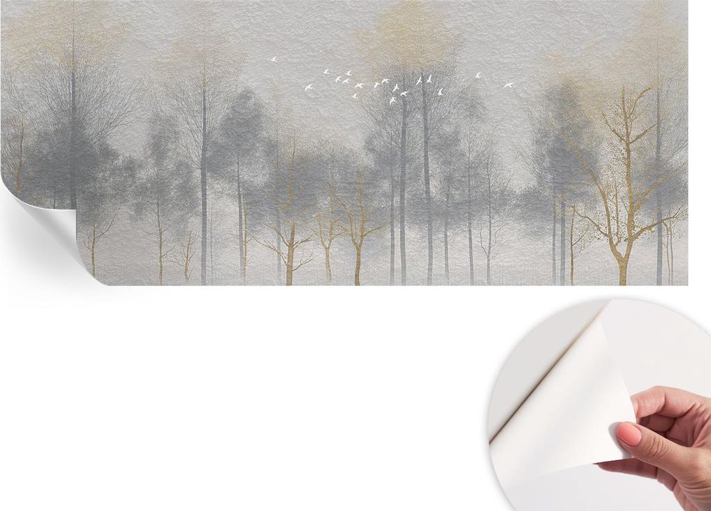 Selbstklebende Wandtapete - Dekorative Tapete für Wohnzimmer - Klebefolie für Wandbilder - Tapetenfolie für Wanddekoration - 208x146 cm - Harmon...