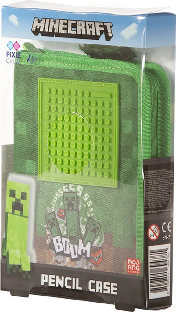PIXIE CREW Trousse d'écolier Minecraft avec petit panneau Pixel Art noir - 13