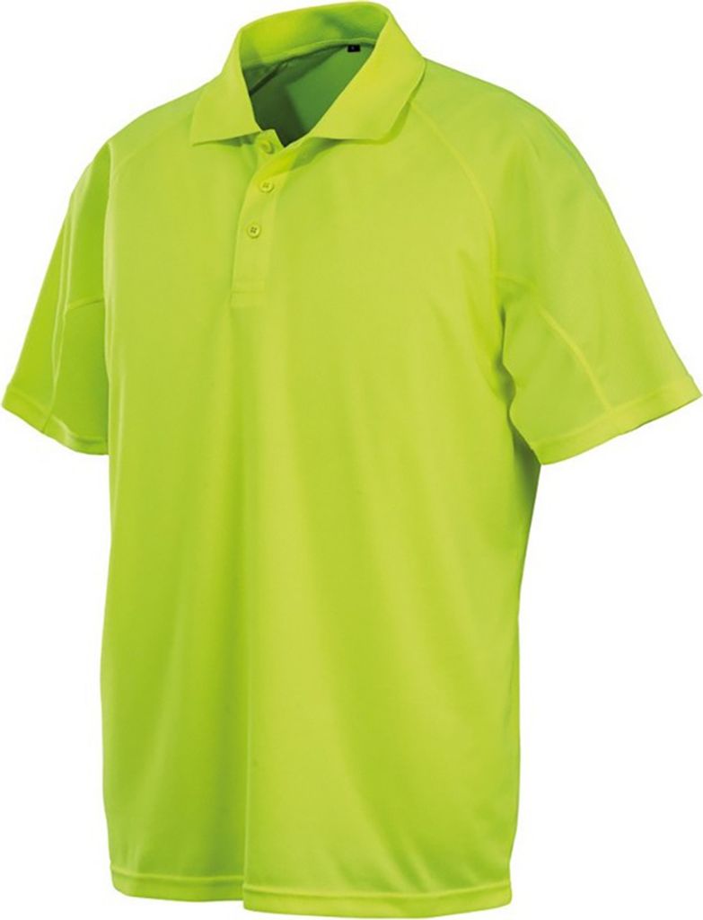 Spiro Impact Herren Performance Aircool Polo BC4115 (2XS) (Neon Gelb)