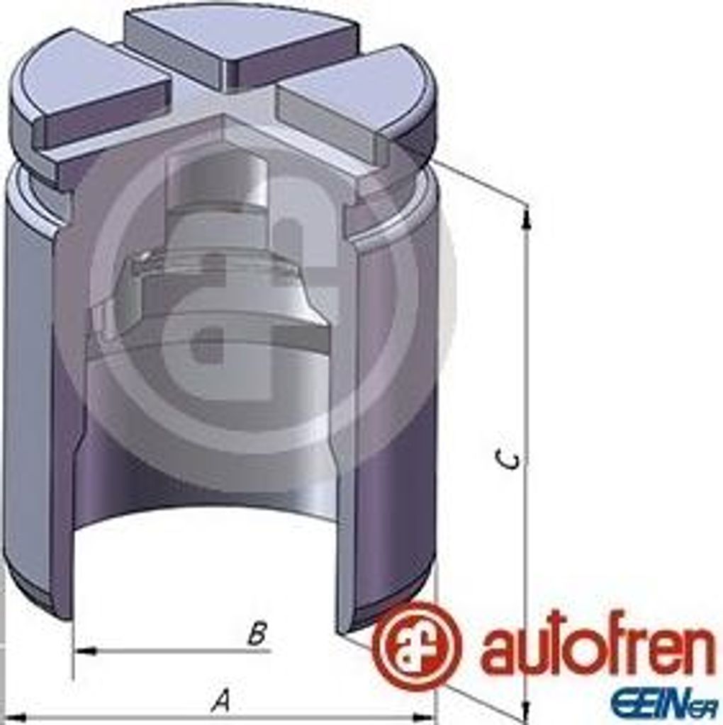 AUTOFREN SEINSA Bremssattel-Kolben für HONDA ACCORD VIII (CU) 38mm Stahl