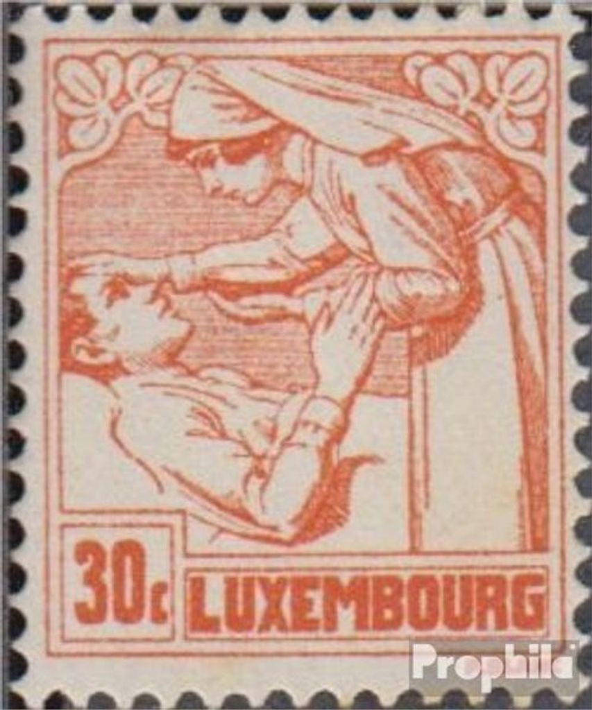 Briefmarken Luxemburg 1925 Mi 158 gestempelt Tuberkulose