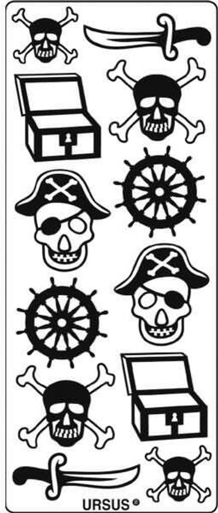 Kreativsticker 10x23cm Motiv 100 VE=5 Stück silber