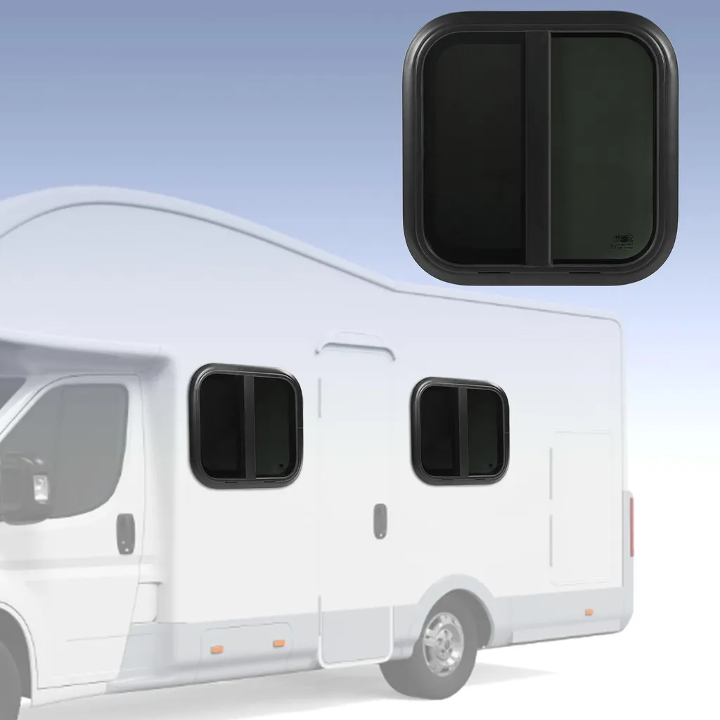 Fenêtre de Camping-Car 600x600mm Anti-UV avec Cadre Aluminium Robuste