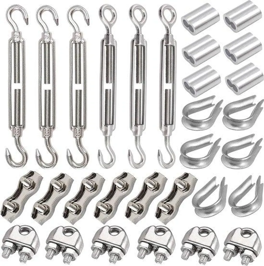 Système Complet pour Installer un Câble de Rideau ou Fil Tendu de 3 mm