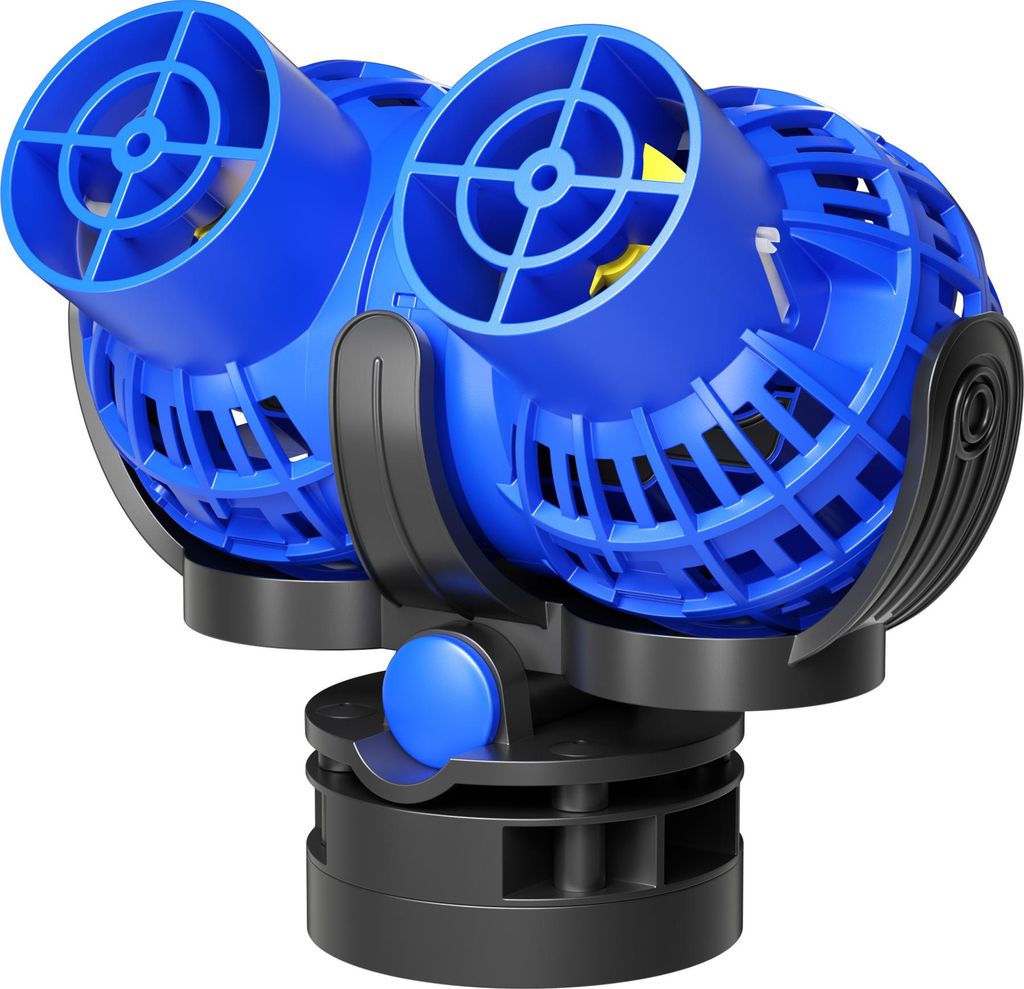 SunSun JVP-232 Strömungspumpe 15000 l/h 26 W Aquarium Pumpe mit 2 schwenkbaren Düsen, Magnethalter zur einfachen Befestigung und Durchflussregler