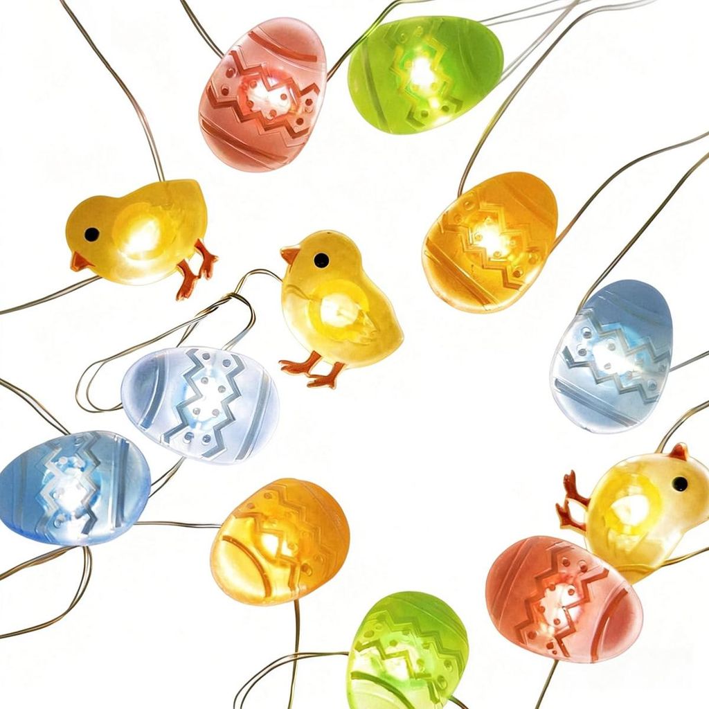 Ostereier- und Küken-Lichterkette, 3 m Produktbild 