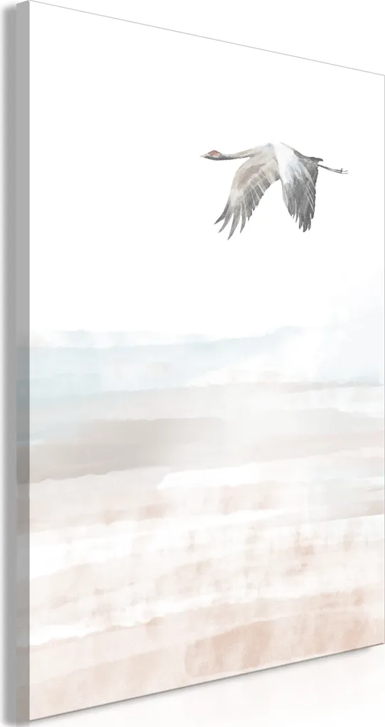 Decorazione Parete Volo di Gru 40x60 - Quadro Moderno Animali Zen