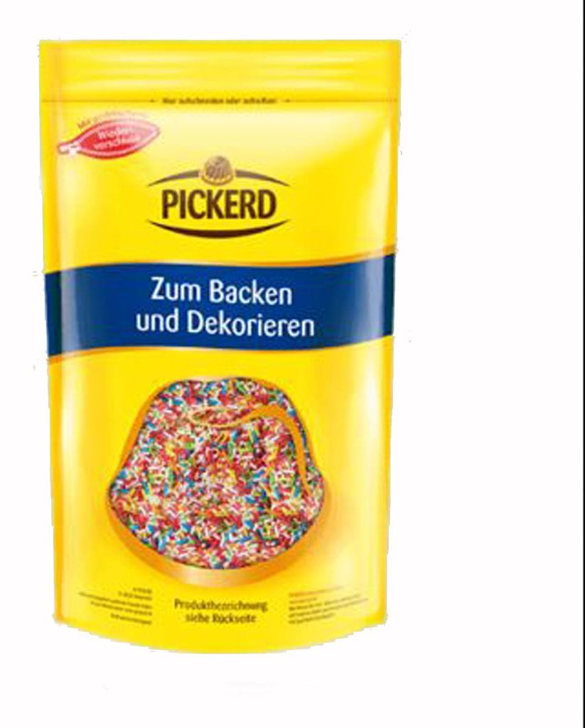 Pickerd Bunte Zucker Streusel zum Backen und Dekorieren Produktbild 