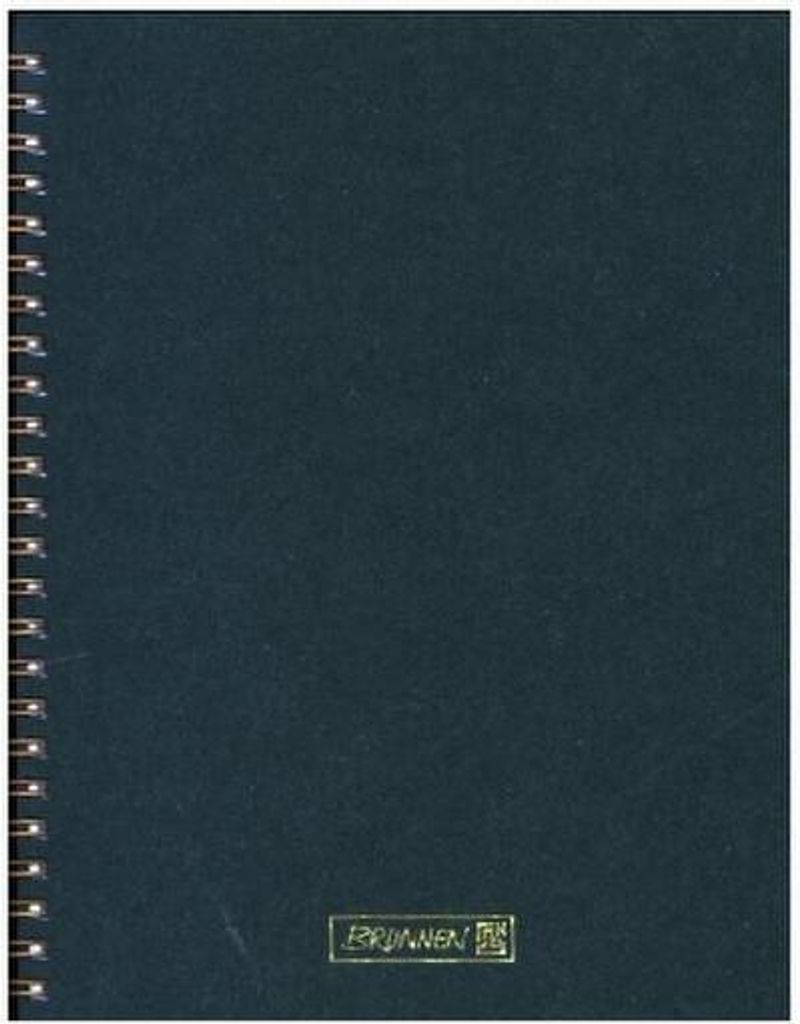 BRUNNEN Notizbuch Premium Wire DIN A5 punktkariert, dunkelgrün Hardcover 192 Seiten