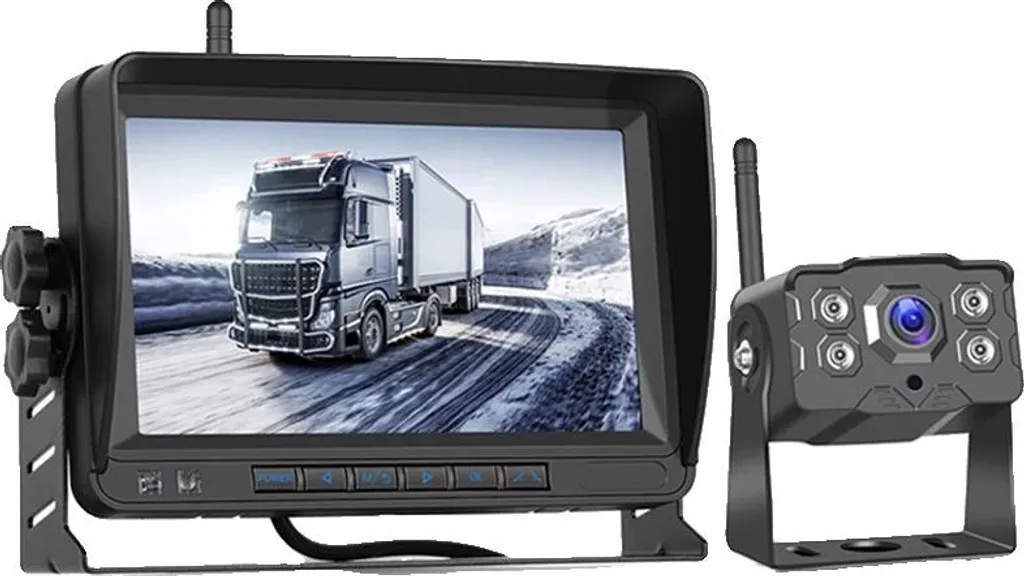 Monitor Retromarcia Wireless 1080P IPS 1024x600 - Sicurezza Camper e Truck