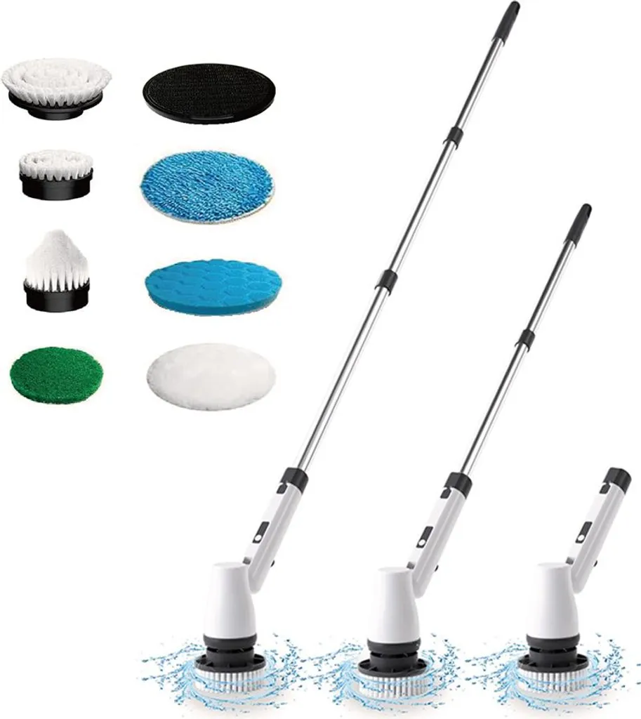 Brosse à épousseter électrique avec manche rétractable 137cm sans fil - 2