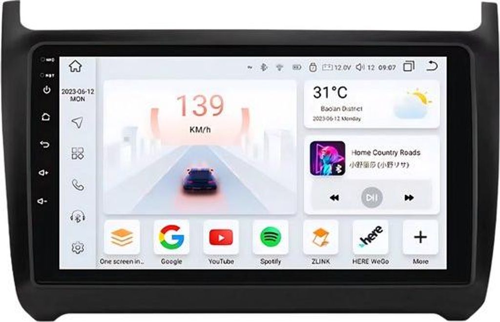 Autoradio mit Bluetooth und CarPlay für VW Polo 5 (2008–2020) – Kompatibel mit Apple und Android – Stereoanlage mit Navigationssystem – 4 ...
