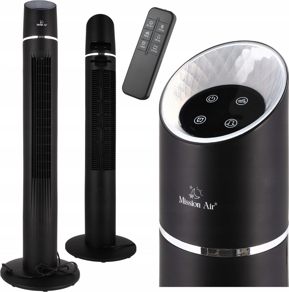 Wentylator kolumnowy TOWER FAN XL Black Zdjęcie produktu 