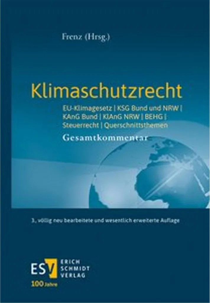 Livre de droit climatique : Manuel Klimaschutzrecht pour experts et pros