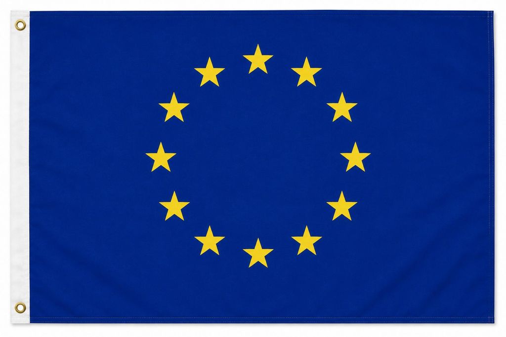 XXL Flagge Europa 250 x 150 cm Fahne mit 3 Ösen 100g/m² Produktbild 