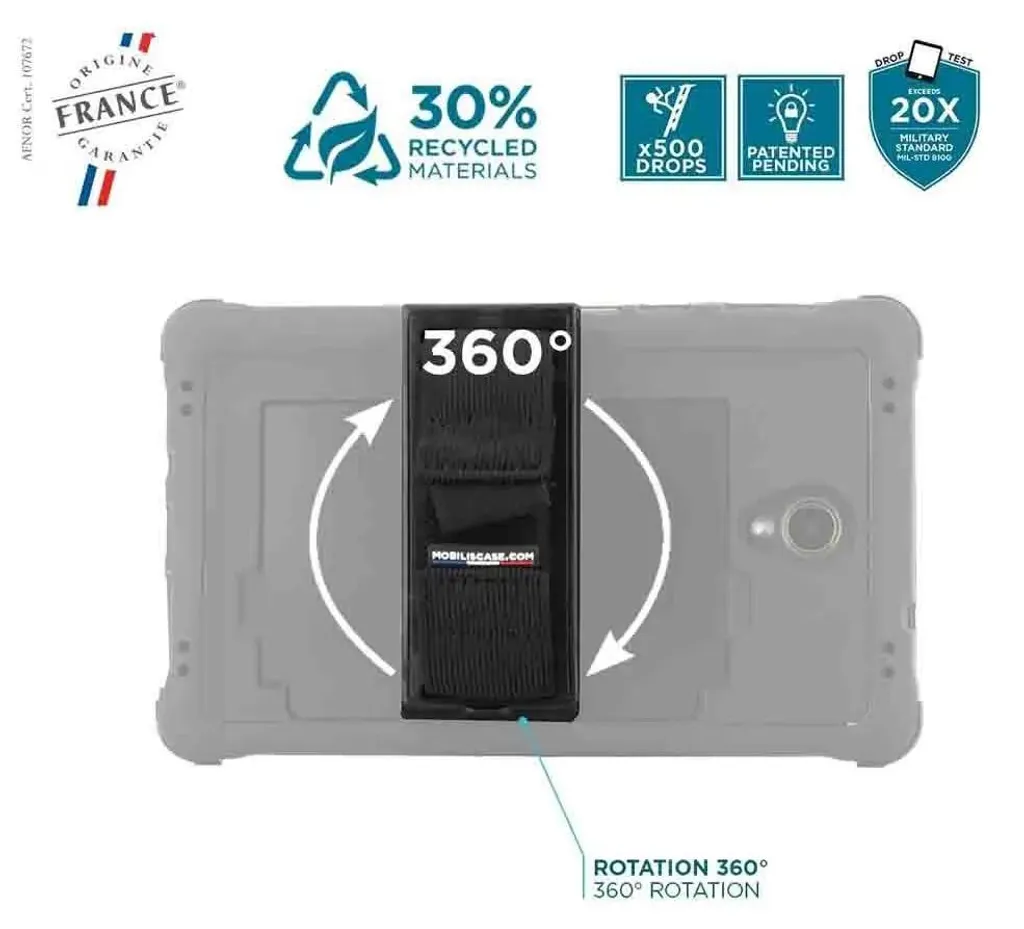 Coque de protection rigide pour Galaxy Tab A5 8" Mobilis PROTECH antichoc - 6
