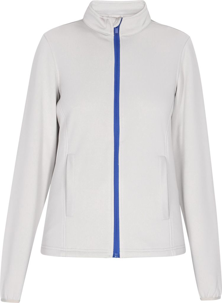 hoona damen jacke - hellgrau königsblau, XL