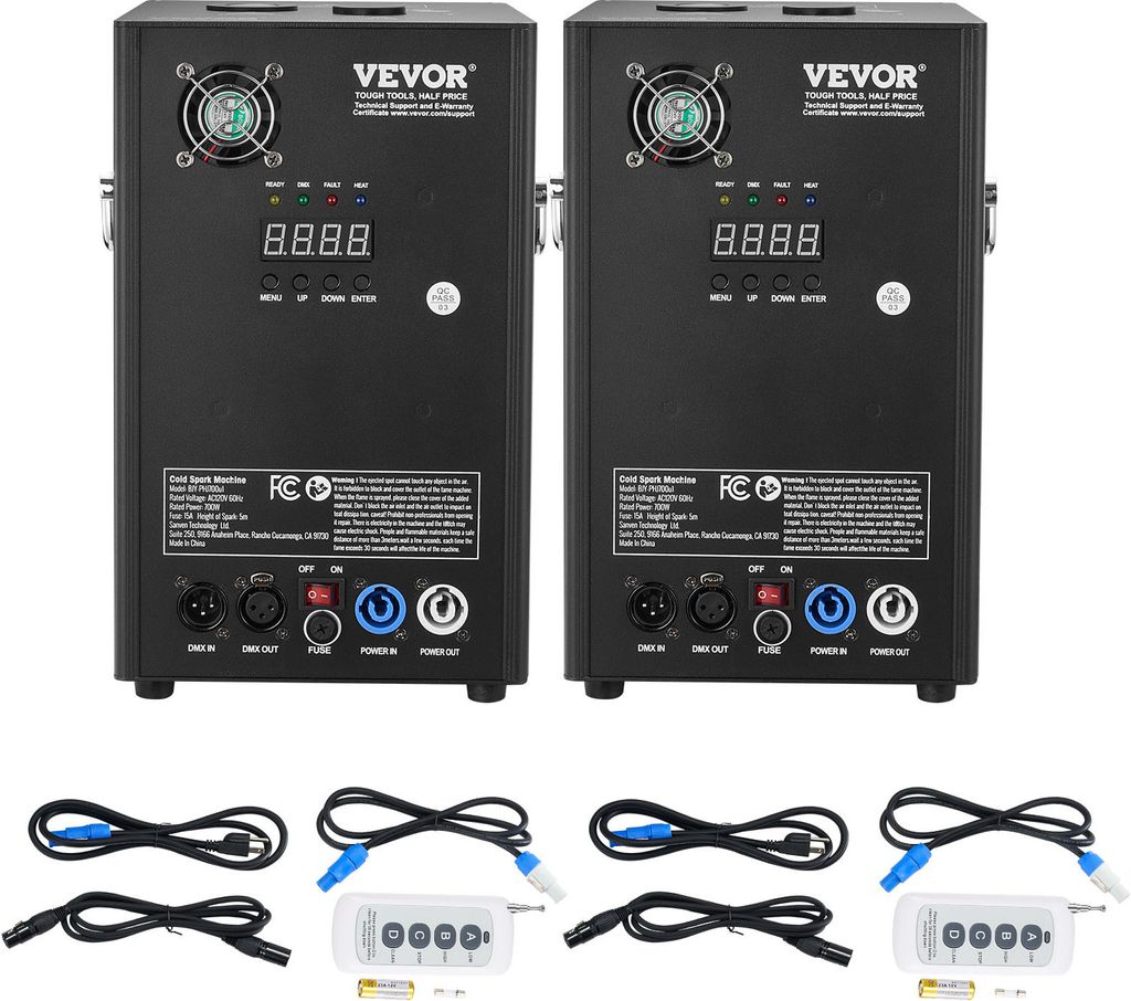 VEVOR 2x Spark Machine 700 W Pyrotechnický stroj Stroj na Obrázok produktu 