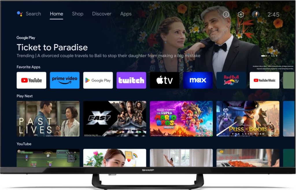 Sharp 32 Zoll FH8 FHD LED TV schwarz Produktbild 1