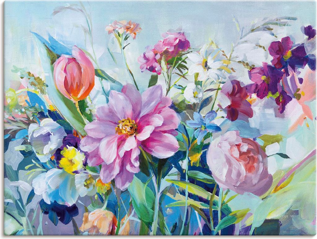 ARTland Leinwandbild High Summer Garden I Größe: 60x45 cm