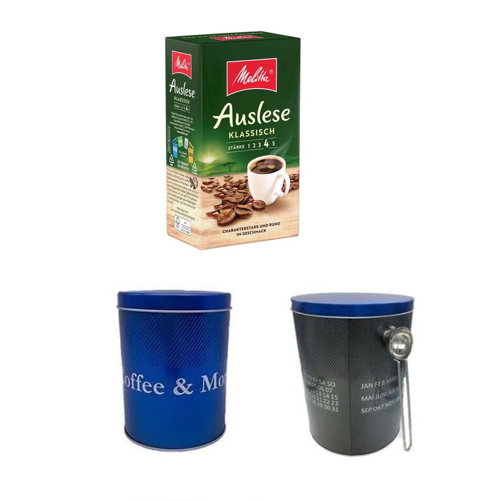 James Premium Kaffeedose plus Melitta Auslese klassisch | Filterkaffee 500g