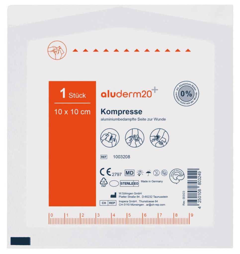 aluderm Kompresse 1003208 10x10cm Produktbild 