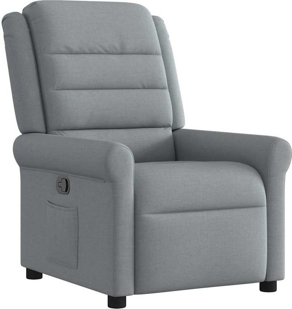 Relaxsessel Hellgrau Stoff