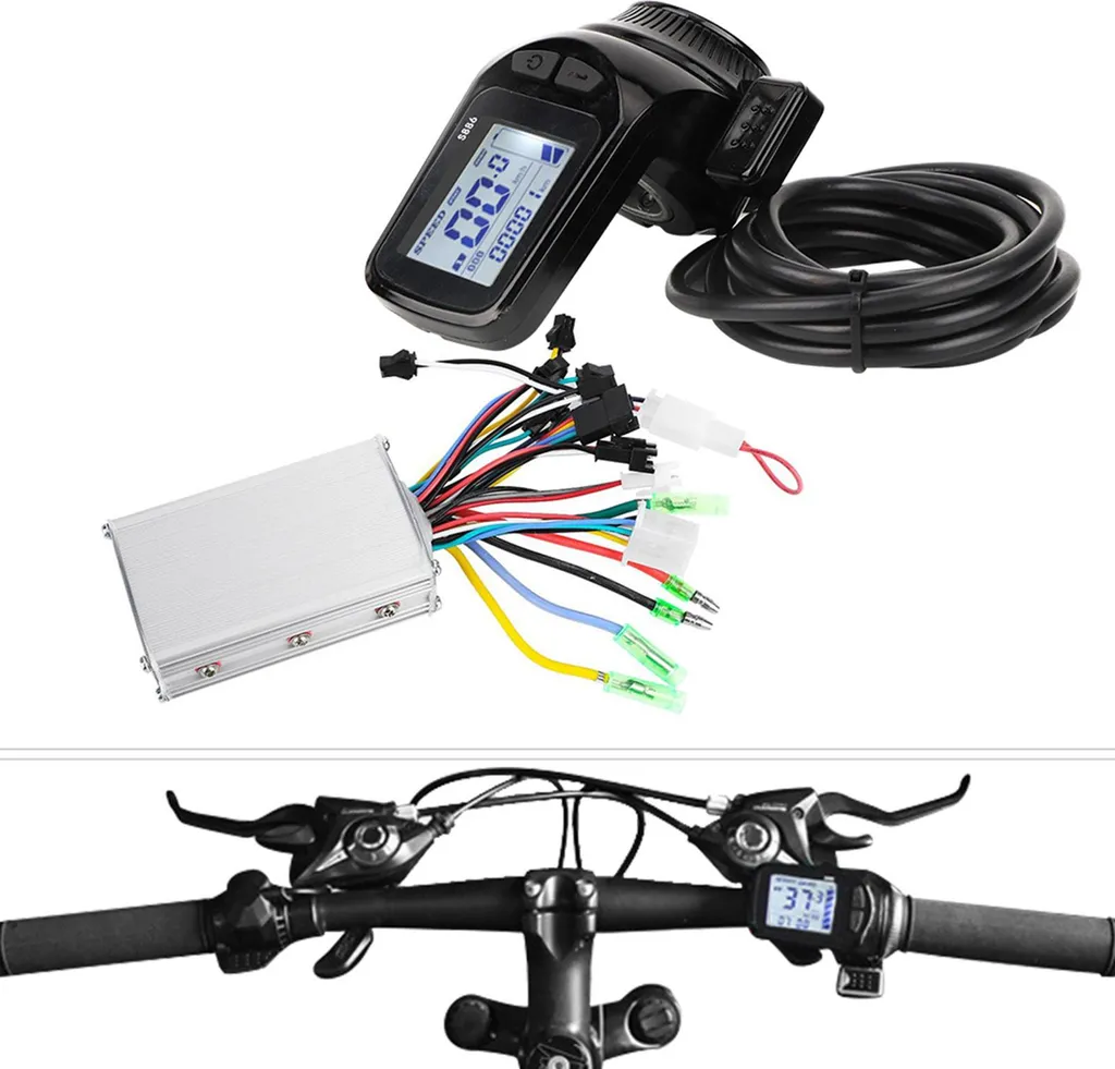Kit de Conversion pour Vélo Électrique avec Écran LCD et Contrôleur
