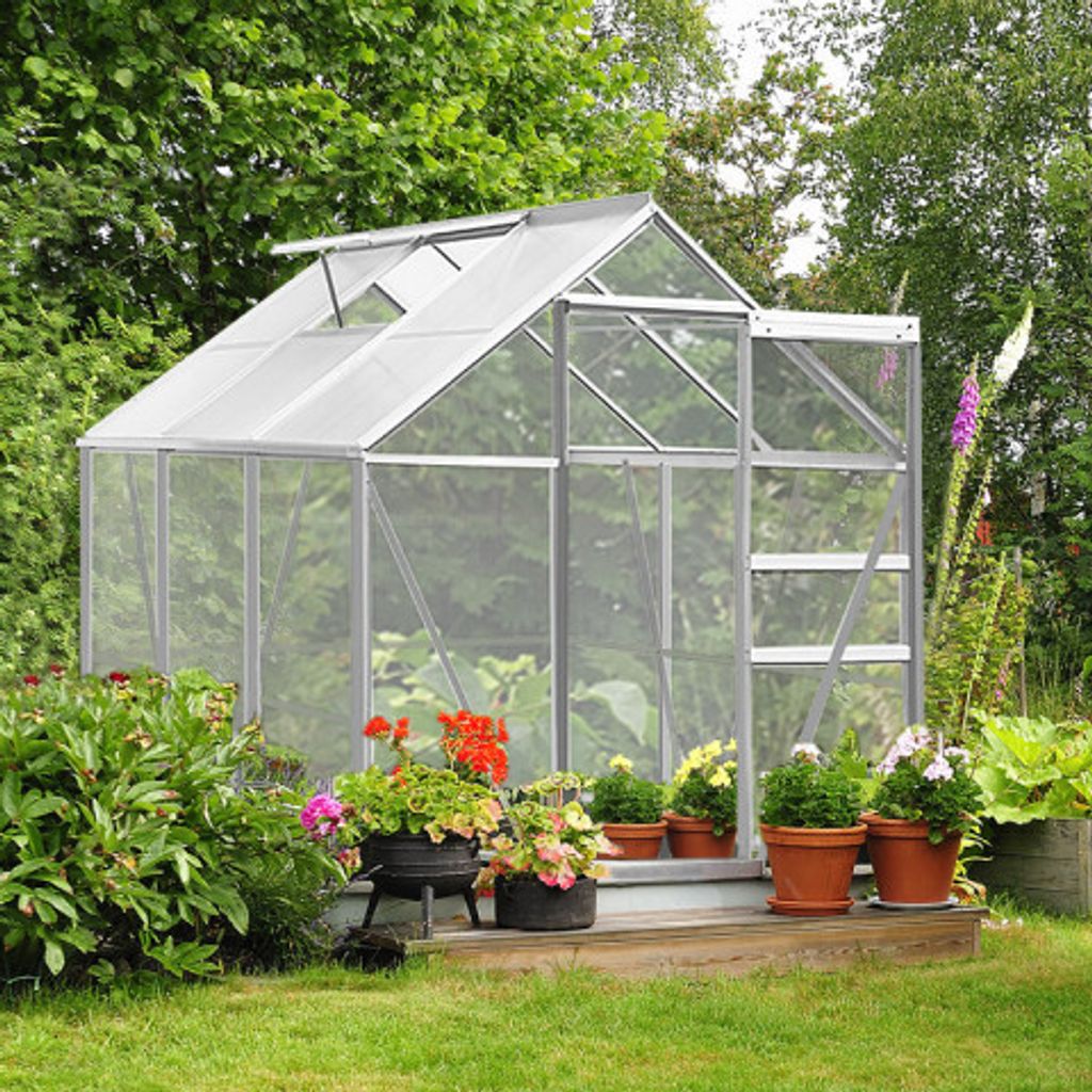 Hliníkový polykarbonátový skleník 5,85 m² | 190 x 190 x 195 Obrázek produktu 