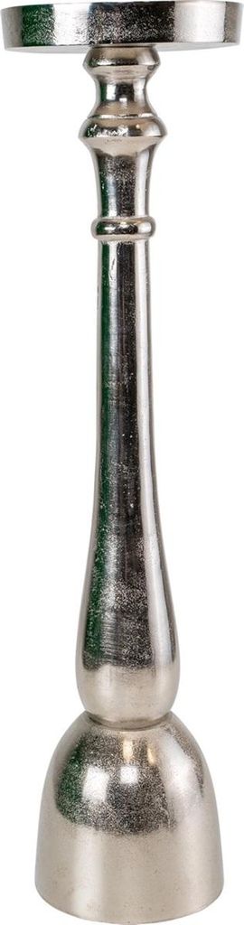 Lesli Living - Kerzenhalter Brush - Silber - Ø16,5x63cm