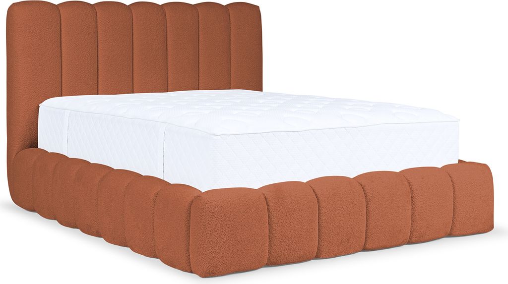 MEBLINI Carlos Polsterbett 200x200 mit Lattenrost und Matratze - Bubble Bett - Cloud Bett - Marshmallow Bed - Kopfteil Bett mit Stauraum - Betten -...