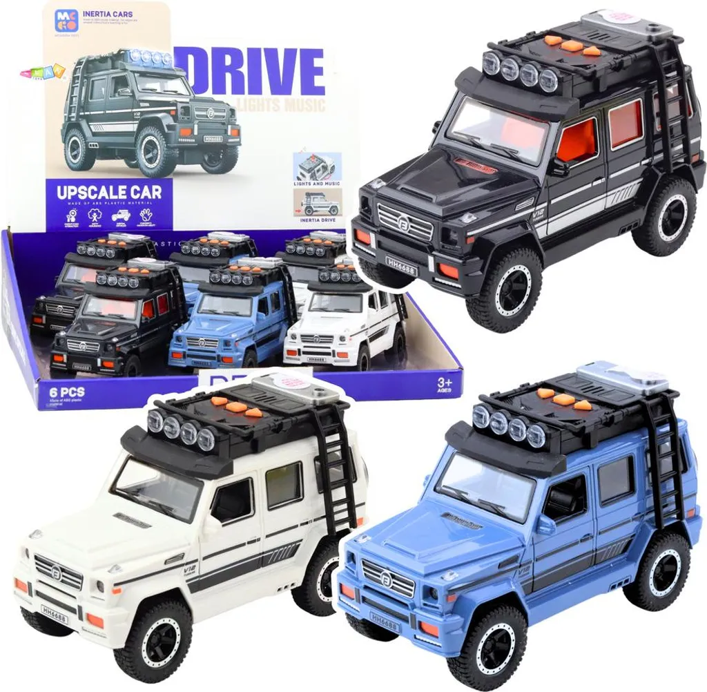 4x4 tout-terrain MIX avec portières mobiles et habitacle détaillé 1:16