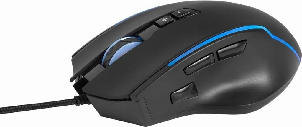 Gembird Souris de Jeu 7 Boutons avec Éclairage LED Noir Multi-couleurs