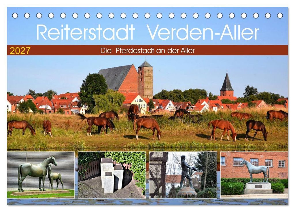 Reiterstadt Verden - Aller (Tischkalender 2027 DIN A5 quer), CALVENDO Monatskalender