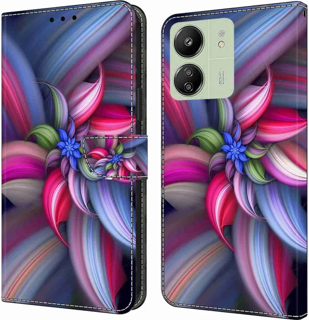 Cover Redmi 13C Pelle Finta Motivo 17 - Il Tuo Smartphone Sempre al Top