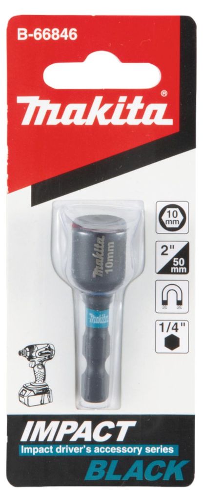 Makita Impact Black Steckschlüssel Innensechskant 1/4" 10 x Produktbild 