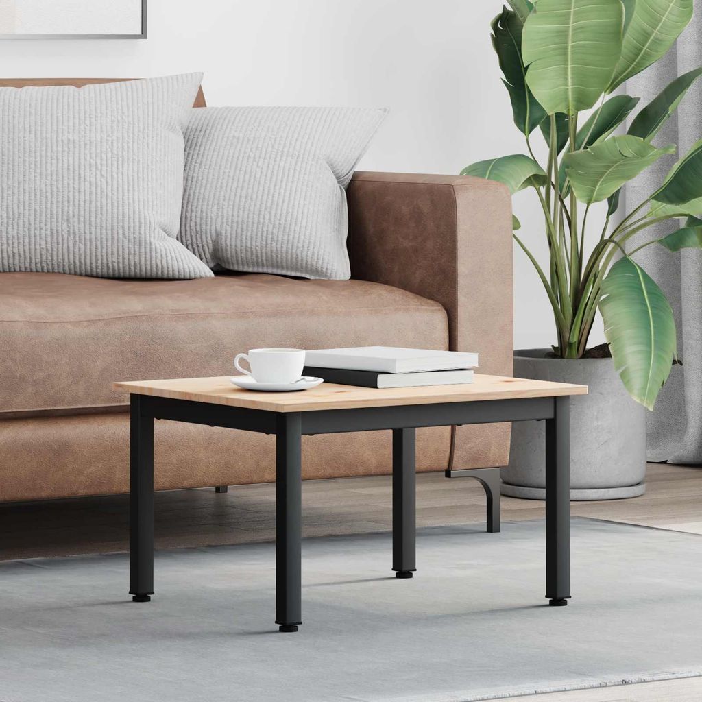 "Schlussverkauf" Couchtisch 1 PC - Modernen Stil - Kaffeetisch - Natur 60x50x36 cm Massives Kiefernholz C9674