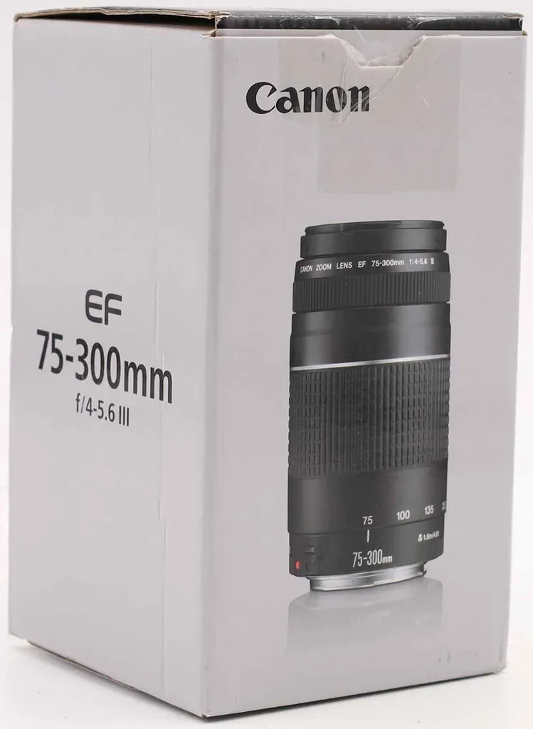 Objectif Canon EF 75-300mm f/4-5.6 III Zoom 6473A015 pour Reflex EOS