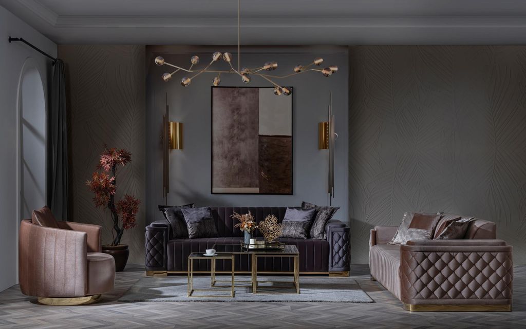 Sofagarnitur 3+3+1 Sitzer Set Design Sofa Neu Polster Couchen Couch Modern Luxus