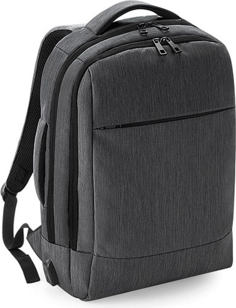 Quadra QD990 | Laptop-Rucksack Q-Tech Charge Convertible, 30 x 42 x 14 cm - Farbe: Granite Marl - Größe: 30 x 42 x 14 cm