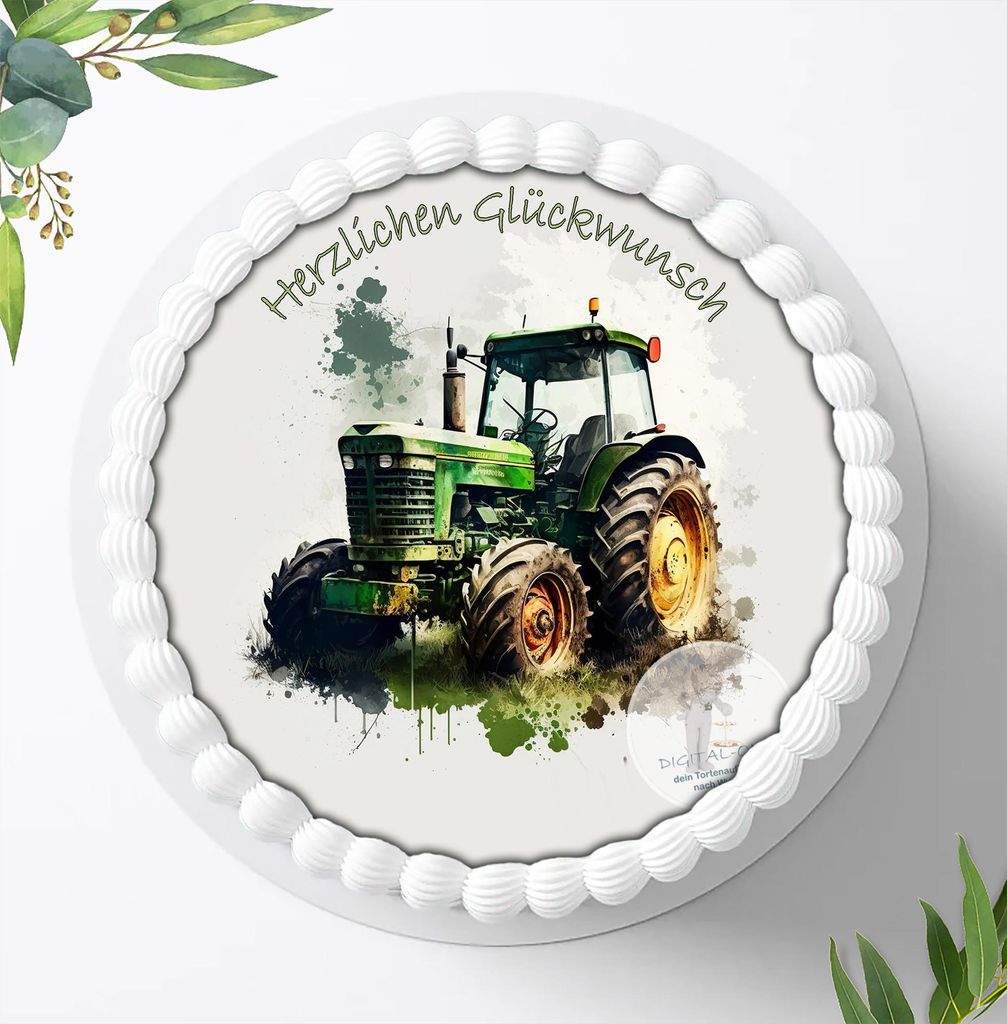 Für die Geburtstags Torte ein Tortenaufleger, Zuckerbild Produktbild 