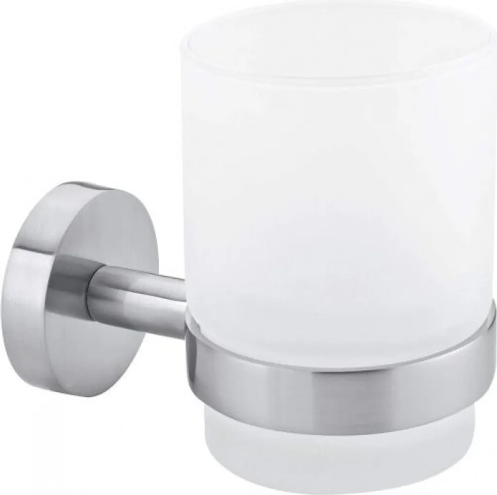 Fixation sans Perçage tesa MOON Support Brosse à Dents Argent Mat